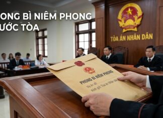 Phong Bì Niêm Phong Trước Tòa