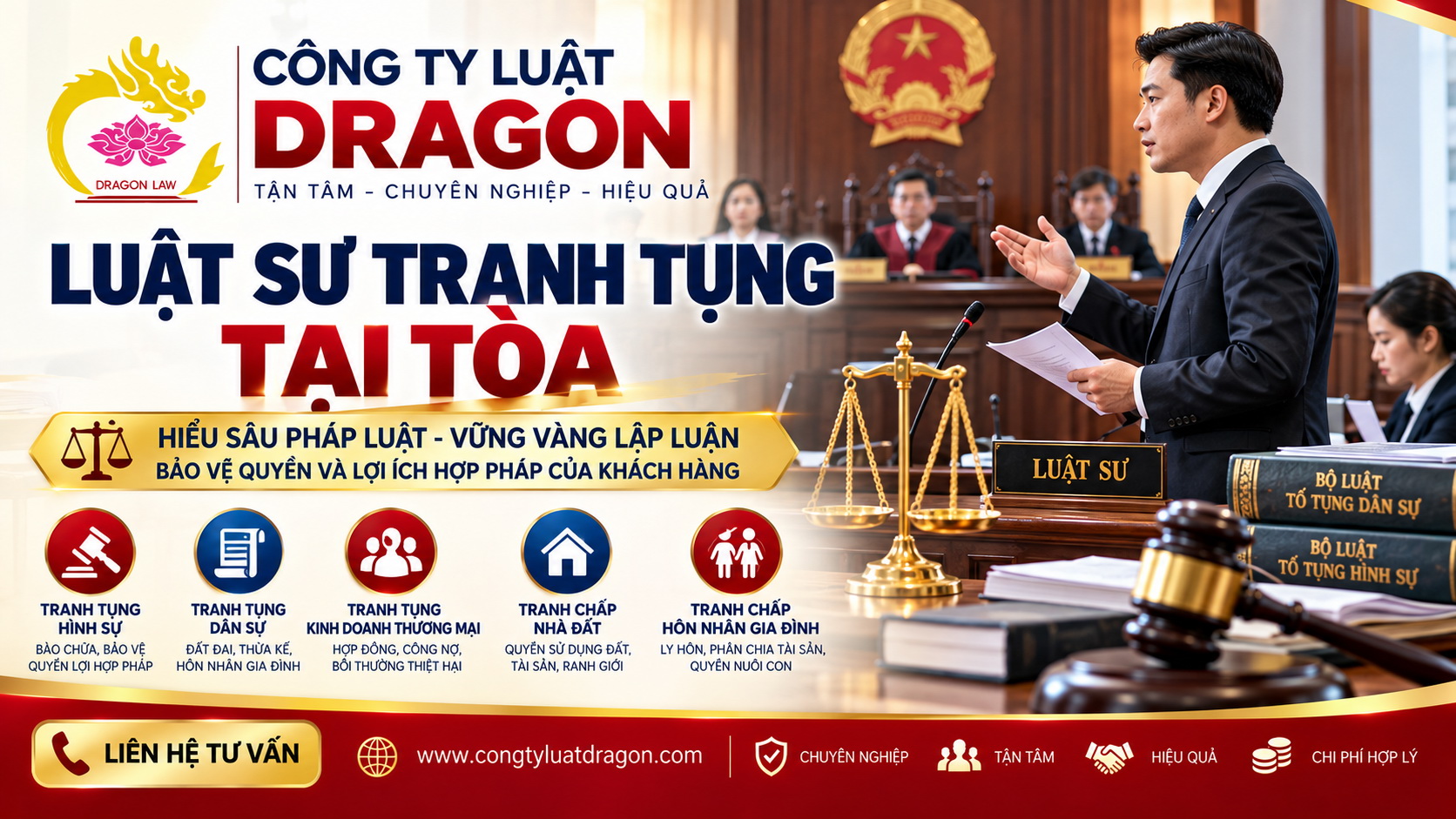 Luật sư tranh tụng tại tòa - Hiểu sâu pháp luật, vững vàng lập luận, bảo vệ quyền lợi hợp pháp
